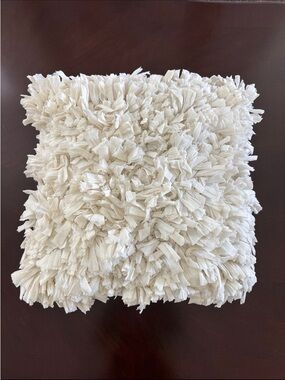 Textured Shag Throw Pillow